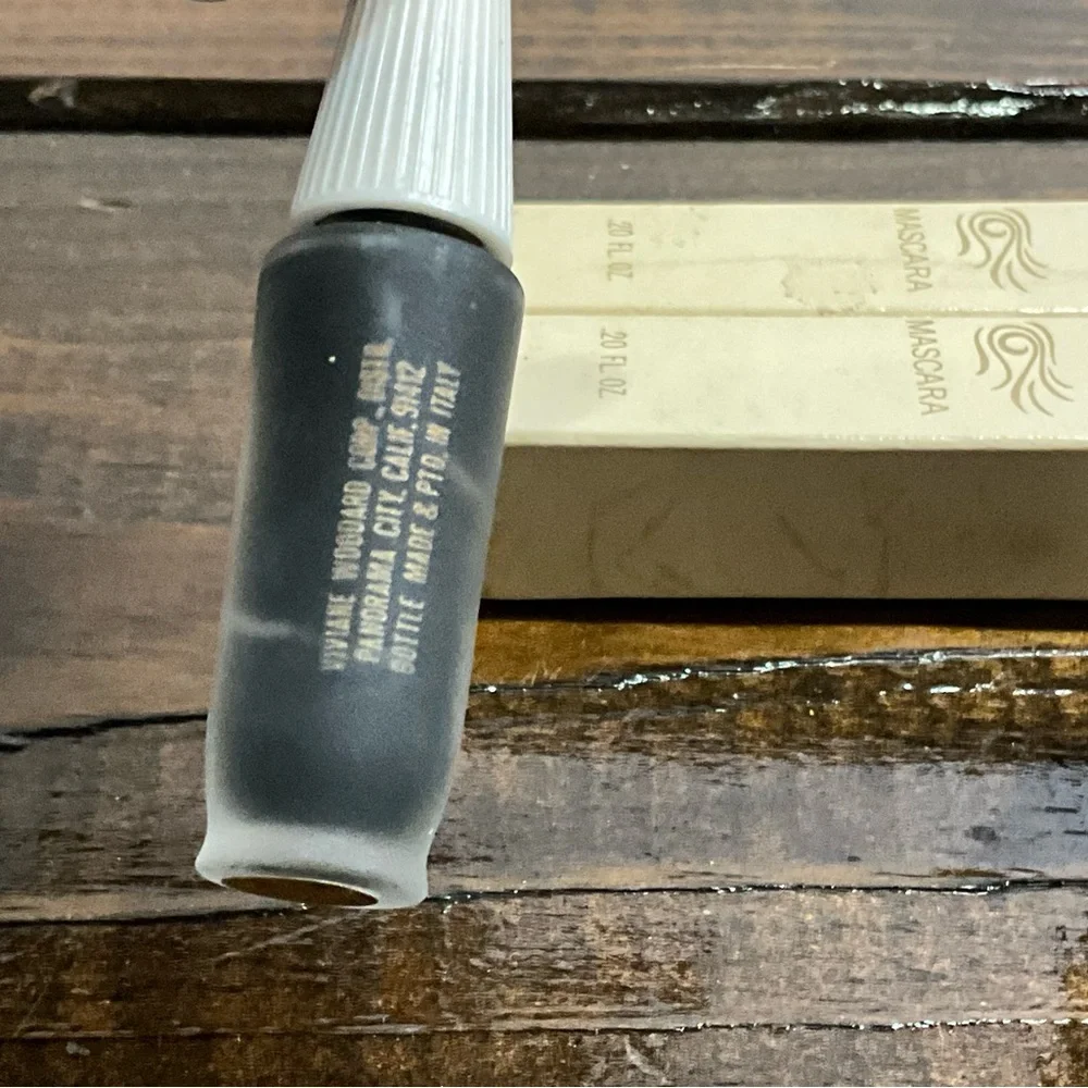 Vintage Lot of 2 Viviane Woodard Black Mascara IOB 1960s Collectible Prop
